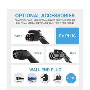 Level 2 Residential EVSE 16A 32A 3.5kw 7kw 230VAC Portable Home Charger Type 2 For Electric Car Charging