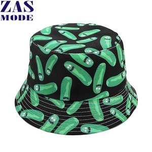 Nuevo sombrero tipo pescador unisex con estampado divertido, diseño de frutas, personalizado, fabricado en Bangladesh, venta al por mayor. - Product Image 1