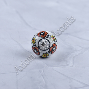 Classic Handpainted <b>Ceramic</b> <b>Knobs</b> for Vintage Furniture and Cabinet Door Handles by Axiom Home Accents - Product Image 6