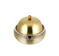 Ensemble de trois casseroles Ramadan vaisselle décorative Hotpot couleur argent et or pour ustensiles de cuisine en vrac