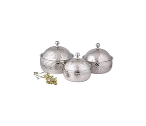 Cazuelas de buffet de comida de diseño elegante, calentador de comida de Metal decorativo, olla caliente de Ramadán árabe con acabado personalizado - Product Image 4