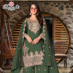 Vichitra การเย็บปักถักร้อยทำงานปากีสถาน salwar kameez เหมาะกับแคตตาล็อกเต็มรูปแบบมีอยู่ในอัตราขายส่งคอลเลกชันพรีเมี่ยม - Product Image 1