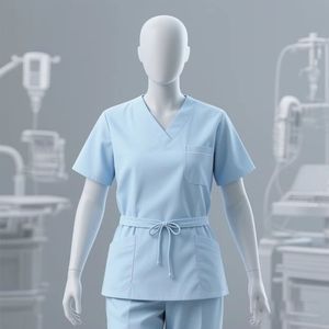 La mejor calidad de algodón suave cómodo Hospital uniformes de enfermería Scrub Set media manga patrón - Product Image 2