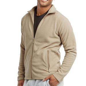 Veste doublée en polaire à fermeture éclair intégrale pour homme Manteau d'hiver chaud d'extérieur avec poches en coton mélangé Sweat à capuche en polaire pour homme - Product Image 3