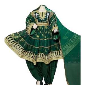 Nouvel arrivage de robes de fête de mariage afghani pakistanaise personnalisables faites à la main pour femmes robes vintage brodées de bohème - Product Image 1