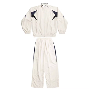 Breathable Nylon Plain Men Windbreaker <b>Tracksuit</b> Set Vintage Windproof Workout Clothing Ovrsized <b>Tracksuit</b> for Men - Product Image 1