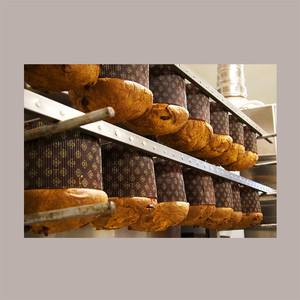 กล่องของขวัญ panettone สูง500กรัมหรือ750กรัมชุด10ชิ้น160x160H140mm กระดาษแข็งสีน้ำตาลสำหรับวันหยุดคริสต์มาส - Product Image 3