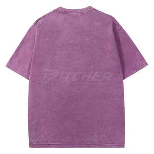 T-shirt pour homme en coton 100% à épaules tombantes, coupe régulière, élégant, respirant, séchage rapide, décontracté, mode de rue - Product Image 2