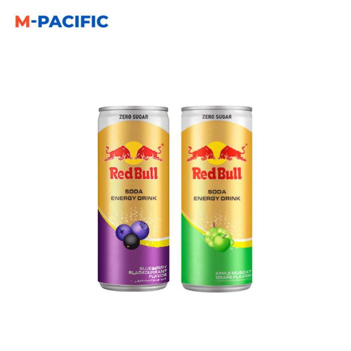 New 2025 Hot Deal! RedBull Zero Sugar Blueberry Blackcurrant & Apple Muscat Grape, Wholesale Bulk Supply