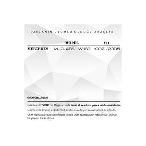 Ressort de serrure de porte pour Mercedes ML W163 (droite-gauche) - Product Image 3