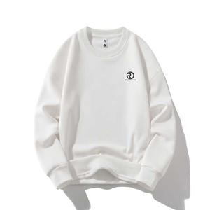 Nouveau gros impression de haute qualité personnalisé col rond unisexe sweats à capuche 100% coton polaire hommes sweat bas prix - Product Image 2