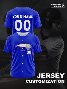 ชุดเบสบอลผู้ใหญ่แบบดิจิทัลพิมพ์ลายเอง ชุดกีฬาคุณภาพสูง สีตามสั่ง บริการ OEM ปี 2025 - Product Image 3