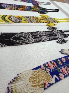 Artisan Handmade Personalization Glass Beads Necklace with Matching Earrings Boho Statement Jewelry Vintage <b>Rainbow</b> Bliss - Product Image 3