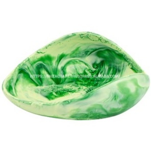 Byfaizacraft ชามเสิร์ฟพร้อมกล่องใส่อาหารทำจากเรซินขัดเงาสำหรับตกแต่งบ้านงานปาร์ตี้ทนทาน - Product Image 2