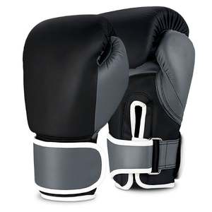 Suministro directo de fábrica 12oz 14oz Guantes de boxeo Guantes DE LUCHA profesionales de cuero de vaca genuino Guantes MMA con logotipo personalizado - Product Image 5