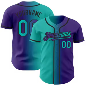 Customized Wholesale Breathable Plus Size <b>Baseball</b> Jersey High Quality Quick Dry New Design - Product Image 3