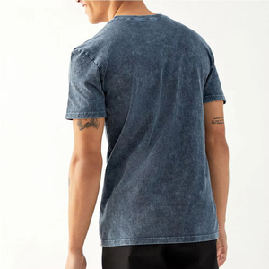 T-shirt en coton 100% de haute qualité, lavé à l'acide, surdimensionné pour homme, t-shirt vintage personnalisé, t-shirt lourd - Product Image 4
