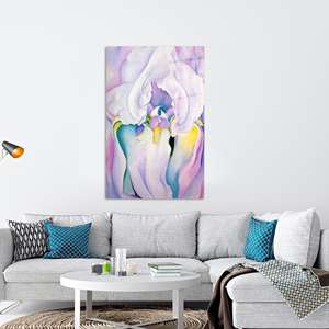 Lienzo Impreso: Arte de Pared de Vidrio Templado con Diseño Floral Rosa y Morado, ARTE EN VIDRIO TEMPERADO - Product Image 1