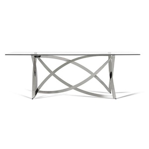 ท็อปโต๊ะกาแฟโลหะทำจากแก้วสำเร็จรูปสีทองทันสมัยของตกแต่งงานปาร์ตี้เฟอร์นิเจอร์บ้านดีไซน์ที่น่าสนใจ - Product Image 2