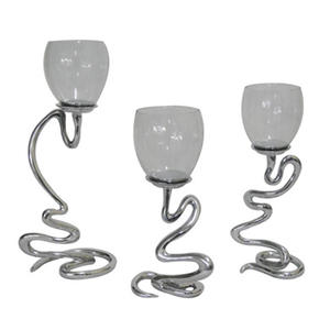 Chandelier votif de pilier en métal fait à la main élégant et moderne pour la décoration de la maison et du salon. - Product Image 3