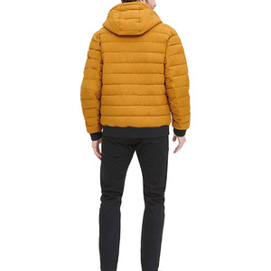 Nouveauté Veste matelassée à col montant en coton pour homme, manches longues, tenue décontractée d'hiver en stock - Product Image 6