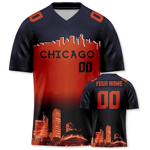 Camiseta Deportiva Personalizada con Nombre y Número, Unisex, Estilo Fútbol Americano, para Nombre de Ciudad, DIY, Talla Grande, Manga Corta, Verano - Product Image 2