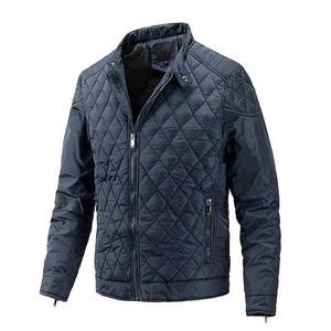 Bombardero de invierno, ropa deportiva Softshell de tendencia profesional para exteriores, cuello alto fino para hombres, chaquetas de bombardero cálidas para hombres a la venta - Product Image 2
