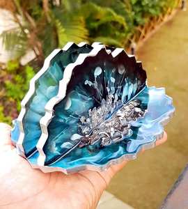 Za QUALITÉ ATTRACTIVE RÉSINE TISSU SUPPORT DÉCORATIF Fabriqué À La Main Porte-Mouchoirs pour Salle À Manger Cuisine Utiliser Serviette Boîte De Rangement - Product Image 5