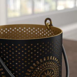 Juego de 3 Faroles Cilíndricos con Tallado Único, Ideales para Decoración Navideña, Mesas de Festivales y Ambientes Festivos, de la India - Product Image 5