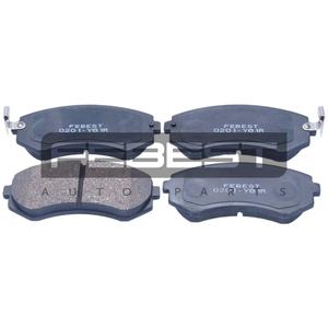 Pastiglie freno posteriori FEBEST (0201-Y61R) - Product Image 1