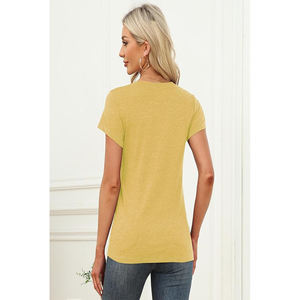 Camisetas Casuales de Algodón para Mujer, Transpirables, de Secado Rápido, Ecológicas, de Manga Corta, Corte Regular, Impresión Digital, Verano - Product Image 4