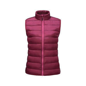 Chaleco Acolchado de Invierno para Mujer al por Mayor, Chaqueta sin Mangas con Cremallera, Tejido de Punto, Relleno de Poliéster, Color Personalizado, Ropa Exterior Informal - Product Image 2