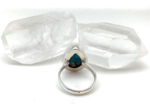 925แหวนเงินแท้เครื่องประดับคลาสสิกสำหรับผู้หญิง925สเตอร์ลิงเงินมรกตพลอยแฮนด์เมดสไตล์ Boho ของขวัญสำหรับคุณแม่ - Product Image 6