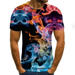 2025 última camiseta de sublimación ropa de hombre nuevo estilo de verano moda Color sublimado camiseta de moda para hombres - Product Image 1