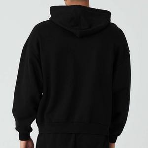 Sudaderas con capucha personalizadas para hombre con estampado de puff y logotipo, ropa de calle con hombros caídos, Jersey de algodón de peso pesado, sudaderas con capucha para hombre - Product Image 3