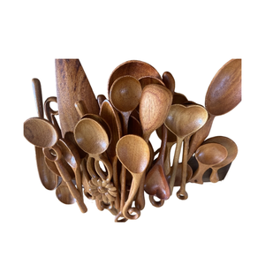 Fabricante de cucharas de madera de Vietnam-Utensilios de cocina naturales hechos a mano-Mango largo para cocinar y servir - Product Image 4