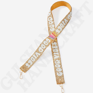 Accessoire en coton durable élégant fabriqué à la main Zeta Tau Alpha perlé sac sangle à la main sororité partisan accessoire - Product Image 5