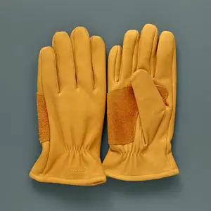 Guantes de soldadura de piel de vaca hechos a mano personalizados, cómodos guantes de seguridad protectores anticorte anticalor y antiimpacto - Product Image 5
