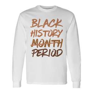 T-shirt à manches longues « Fierté de la mélanine afro-américaine » pour la Moisson des Mères et la Moisson des Pères – Vêtement promotionnel - Product Image 1