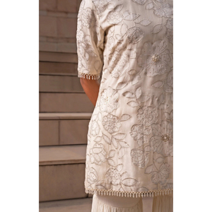 Kurta Garara Conjunto para adolescentes para ropa casual Kurta Garara Conjunto para ropa de maternidad con ajuste ajustable - Product Image 3