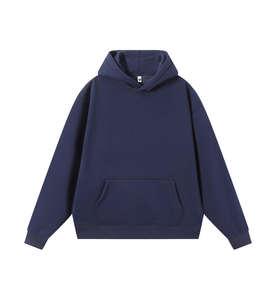 Hip Pop personnalisé et sweats à capuche personnalisés surdimensionnés poids lourd 400 GSM coton pullover sweats à capuche pour hommes - Product Image 1