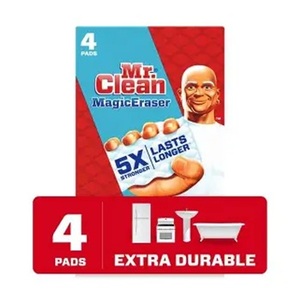 Tampons de nettoyage pour salle de bain Mr. Clean Magic Eraser avec Durafoam, parfum lavande, 4 pièces - Product Image 2