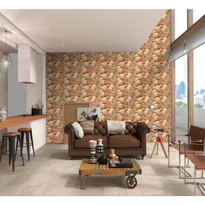 Yellow <b>Bricks</b> Stone 3D 300x450mm Satin Matt 30x45cm Digital Ceramic 12x18 Building Exterior High Depth Elevation Wall Tiles - Product Image 2