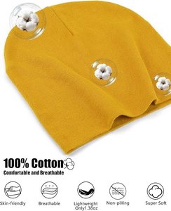 Solid <b>Slouchy</b> <b>Beanie</b> Winter Hat Lightweight Knit Cap for Women and Men Casual Outdoor Travel - Product Image 3