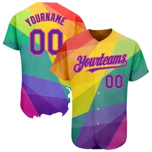 เสื้อเบสบอล/ซอฟต์บอลคอวี ผ้าโพลีเอสเตอร์ 100% แห้งเร็ว ระบายอากาศดี ติดกระดุม สวมใส่สบาย รับผลิตตามสั่งขายส่ง พิมพ์ลายดิจิตอล - Product Image 6