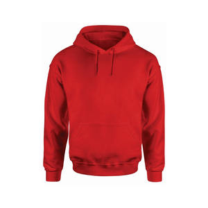 Pull à capuche d'hiver décontracté pour hommes unisexe Tissu polaire lourd 100% coton avec logo personnalisé brodé Motif solide Design - Product Image 1