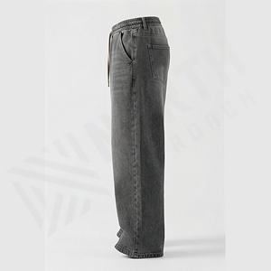 <b>Men</b> Denim <b>Jeans</b> Pant New Arrival Baggy Casual Wear Straight Hot Trends Distressed Wide Leg <b>Trousers</b> Customized Color Wholesale - Product Image 3