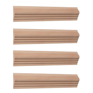 Plinthe d'armoire moderne en bois massif Moulure de plinthe décorative pour cuisine et intérieur Conception de meubles Plinthe d'armoire en bois - Product Image 1