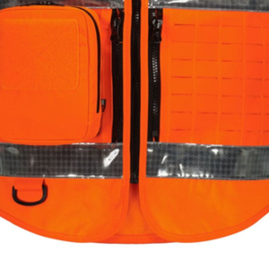 เสื้อกั๊กยุทธวิธี Hi-Vis ปรับแต่งได้เสื้อกั๊กมองเห็นสูงมีคุณสมบัติระบายอากาศและกันน้ำพร้อมโลโก้ผู้ผลิตที่กำหนดเอง - Product Image 3