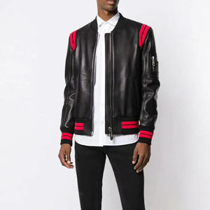 Novedad de 2024, chaqueta universitaria de cuero de lana para hombre de alta calidad, elegante, cálida e Ideal para ropa informal, chaqueta Varsity - Product Image 2